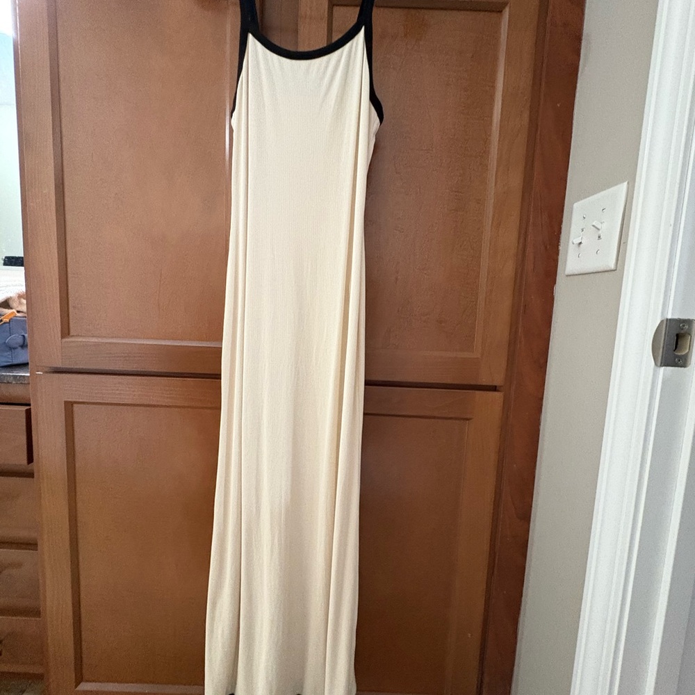 Elegant Cream Maxi Dress